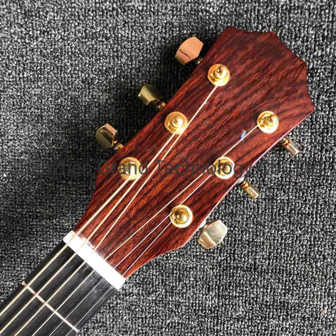 Custom 41 Inch 916s Guitar Factory Custom Abalone Ebony Fingerboard Spruce Top Electric Acoustic Guitar