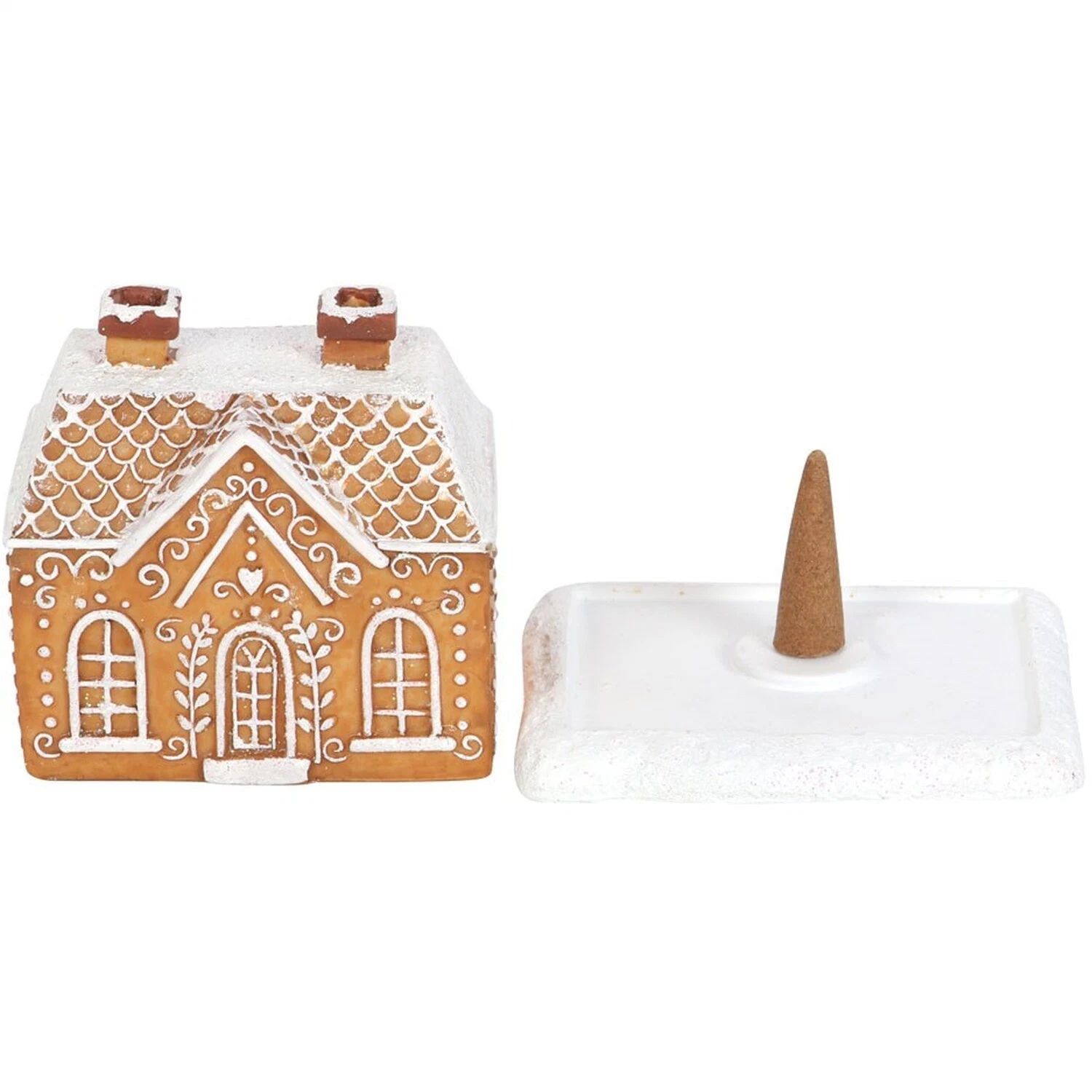 New Home Decor Gingerbread House Incense Cone Burner Incense Burner Living Room Decor Resin Crafts