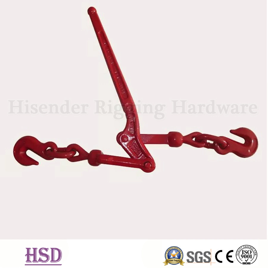 Hardware de rigging pintado de rojo el cuaderno de carga tipo trinquete