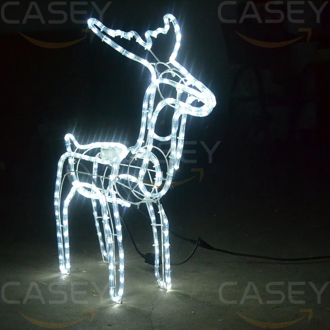1/6chrismas LED extérieure Deer 3D motif Street lumière à travers Deer Lumière de rue motif