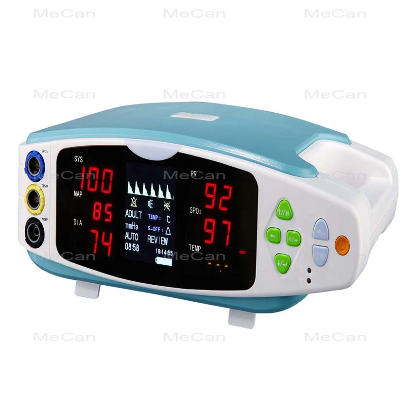 Medical Equipment Multi Parameter Vital Signs Monitor (NIBP/SpO2/TEMP)