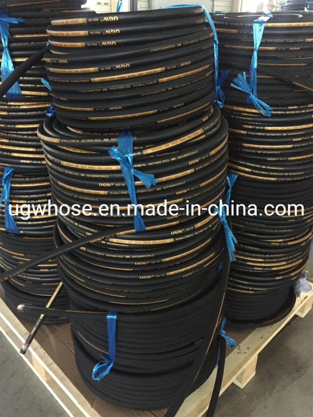 Oil Resistent Synthetic Rubber Hydraulic Hose R2