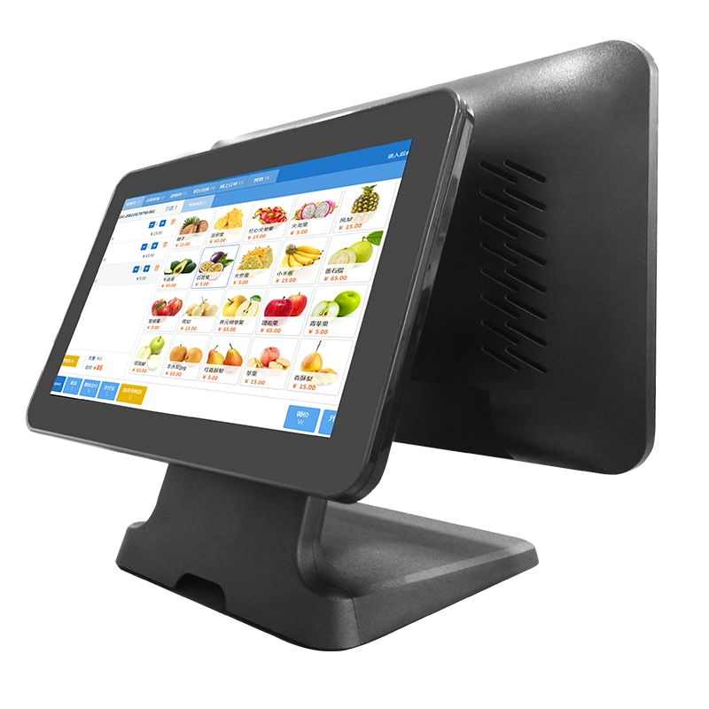 Fábrica POS terminales de máquina pantalla doble ordenador OEM todos En una pantalla táctil POS System Retail Software Android/Wins POS Máquina