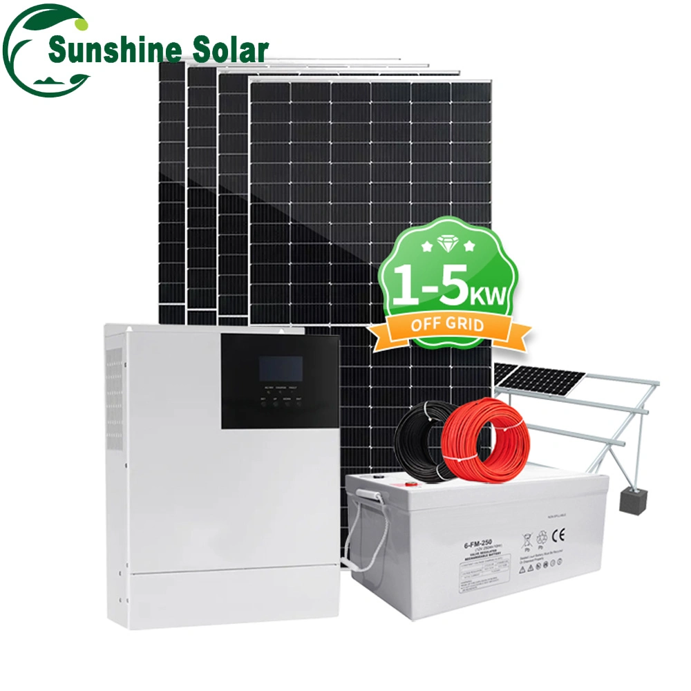 2023 Sunshine 3kw 4kw 5kw off Grid Single Phase Solar Home Energy System Price