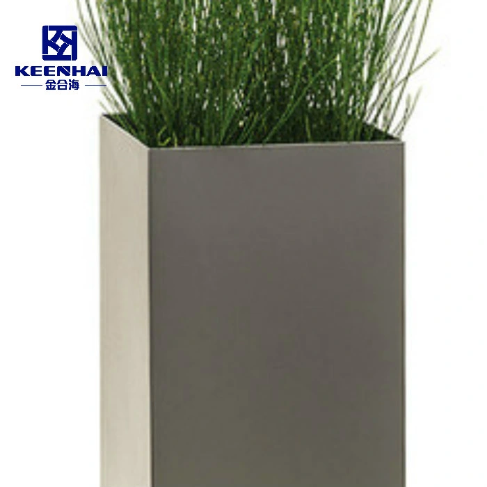 Outdoor Stainless Steel Flower Pot Square Flower Pot Stand