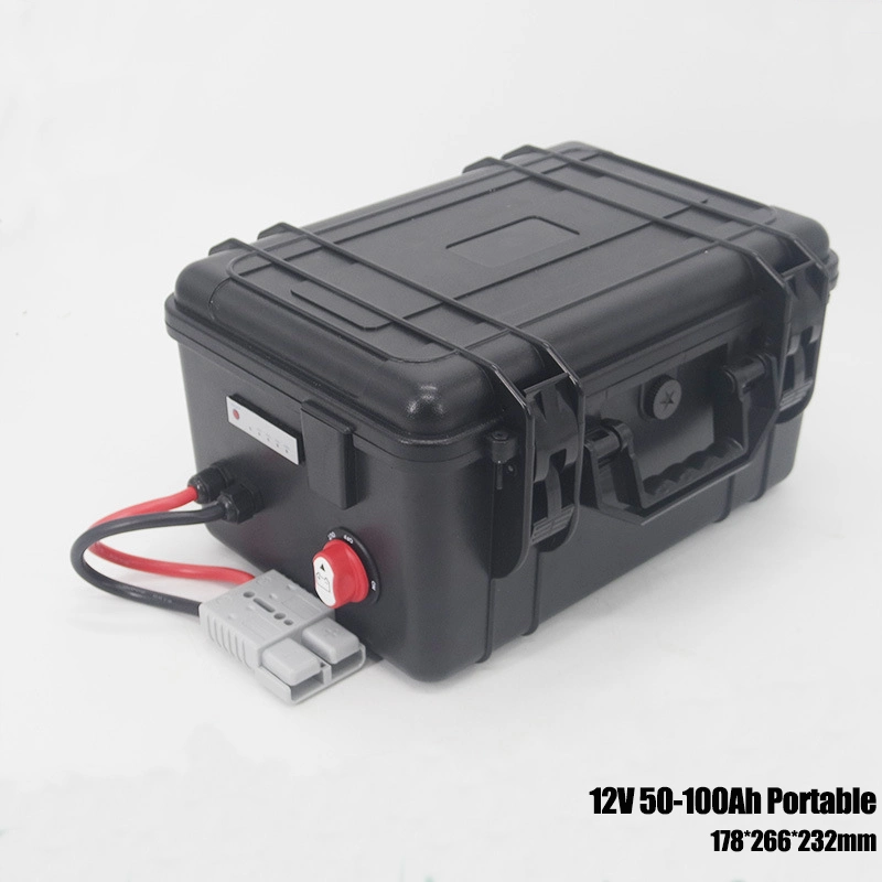 Portable Power Supply LiFePO4 Akku Li-ion Battery Pack 12V 100ah 80ah 50ah