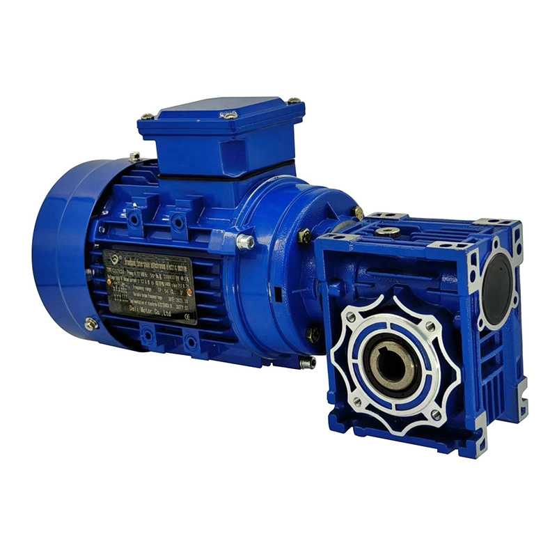 Nmrv030 High Efficiency Worm Gear Reducer Motor Can Be Installed in Multiple Directions