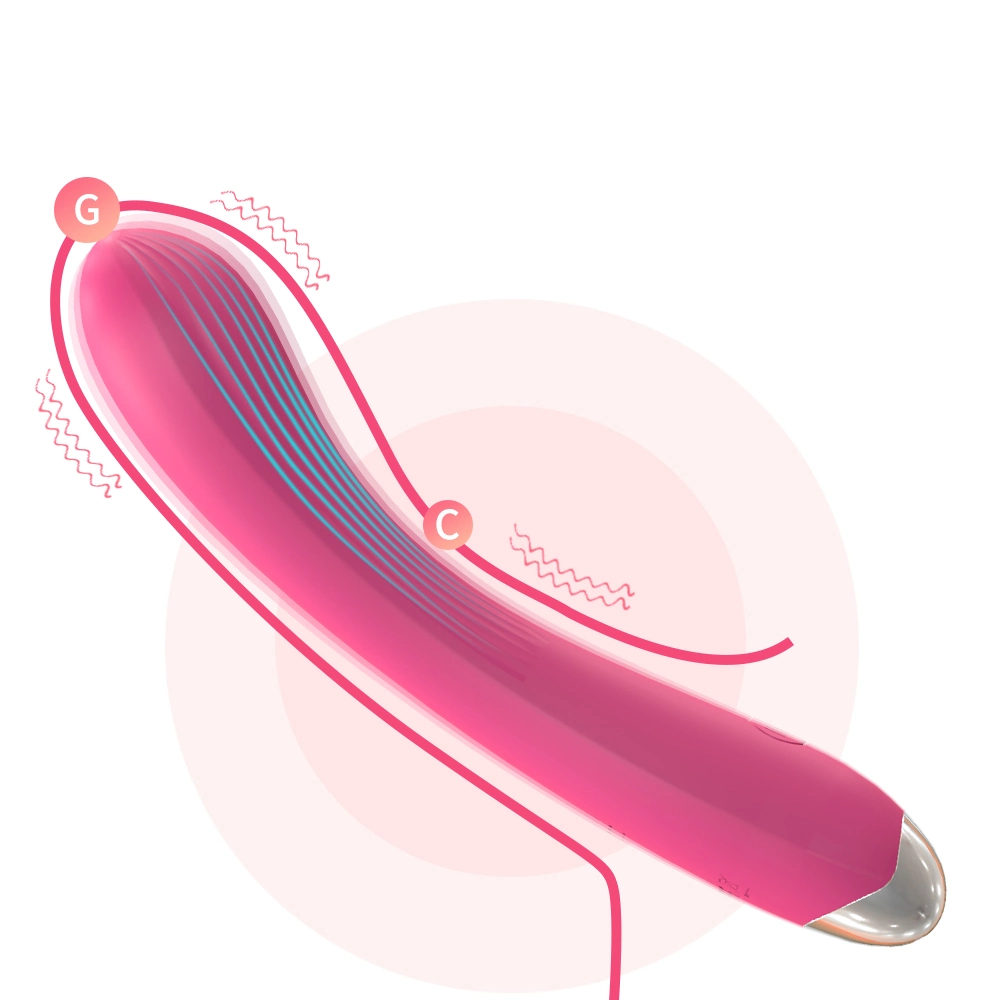 High Quality Noiseless Silicone Wand Massager Strong Vibration USB Rechargeable Dildos and G Spot Vibrators for Women