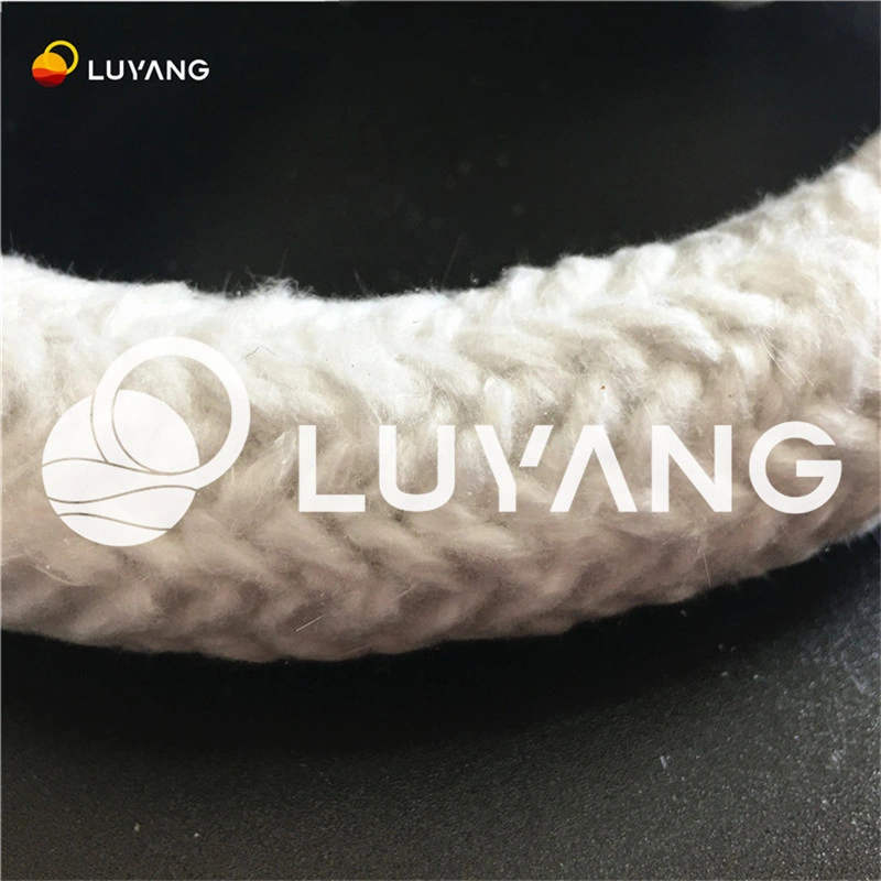 1260 Luyangwool textil de fibra cerámica redonda/ Cuerda GF Klin Back-Linning horno aislamiento ignífugo/materiales refractarios AES/Kaowool/Dura/Fiberfrax 500 kg/m3.