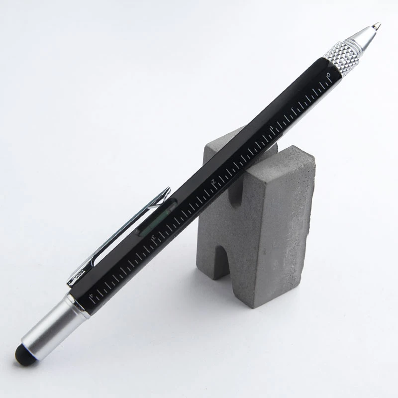 Office Supply Promotion Gift 5-in-1 Multi Purpose Plastic Tool Pen