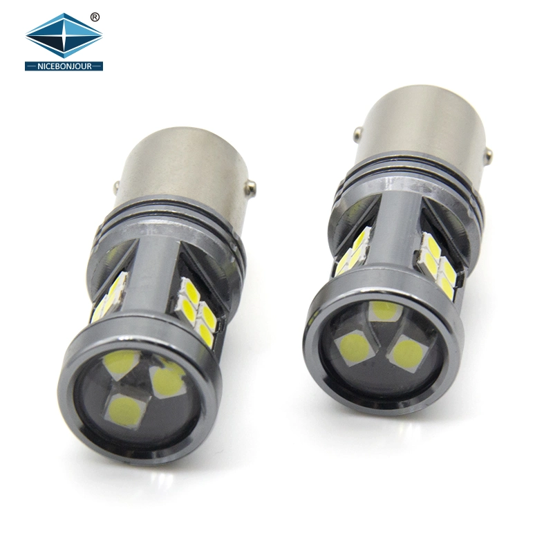 Super helle 1156 P21W LED Auto Licht BA15S LED-Glühlampe 1157 Wendung 3030 15SMD T20 W21W Blinkleuchte Bremse Beleuchtung für Fahrzeuge