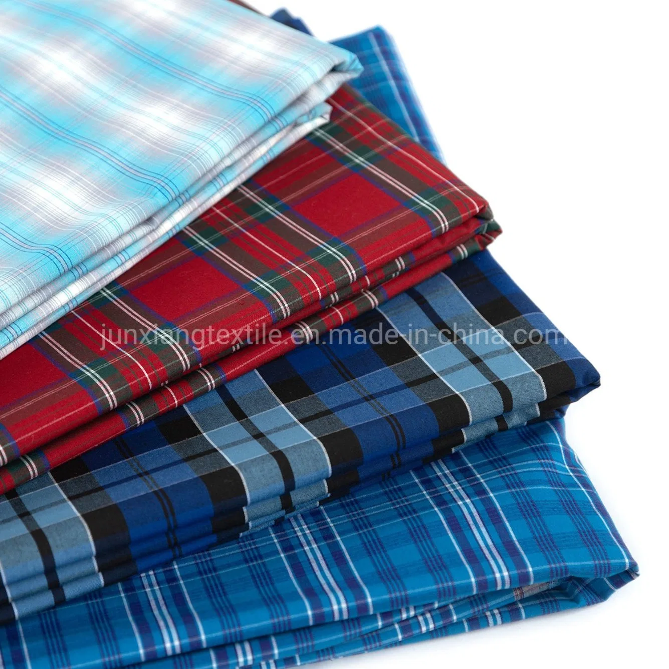 Yarn-Dye tissus pour chemises en coton polyester Tissu contrôle