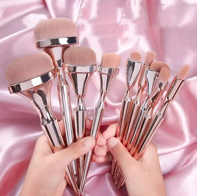 Amazon Hot Sale Synthetic Makeup Brushes Set Private Label