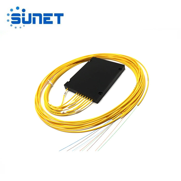 1*4 1*8 1*16 ABS Plastic Box Type Fiber Optic PLC Splitter with Sc/APC LC/APC Connector for Pon & FTTX and CATV Network