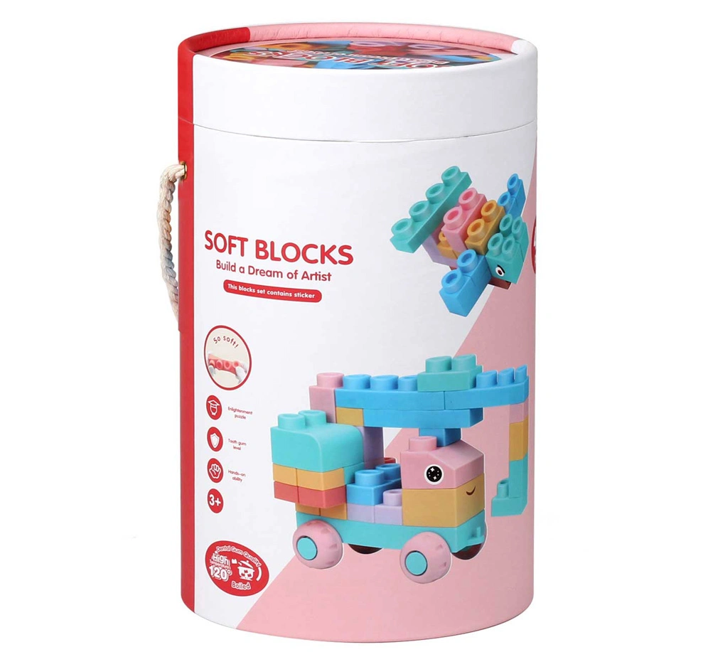 45 pcs Set bébé l'éducation d'apprentissage Silicone Bloc de construction de la pile des jouets pour enfants Animaux pile en silicone des jouets pour enfants