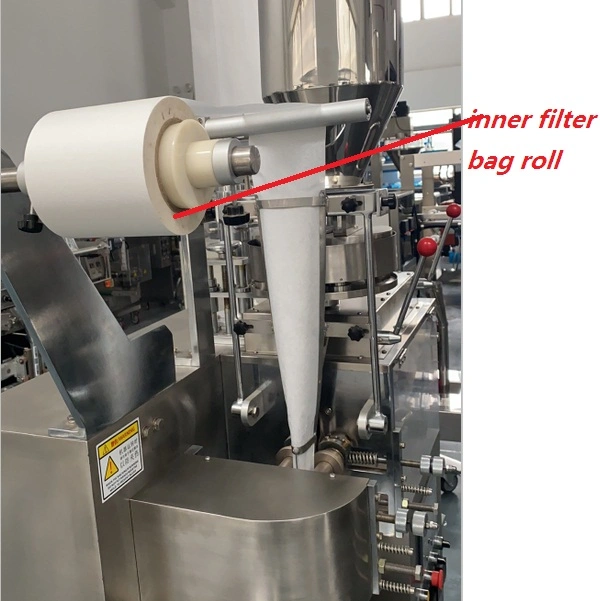 High quality/High cost performance Herb Green Black Filter Inner and Outer Tea Bag Packing Equipment