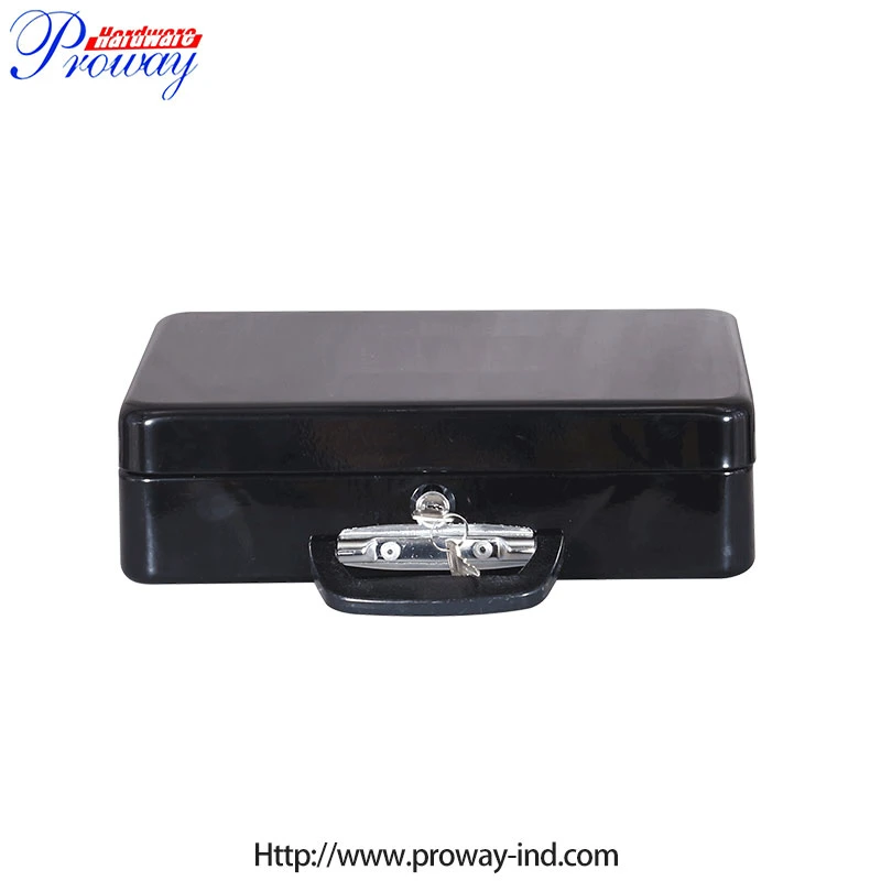 High quality/High cost performance Steel Security Key Lock Storage Box Euro Cash Box Money Safe