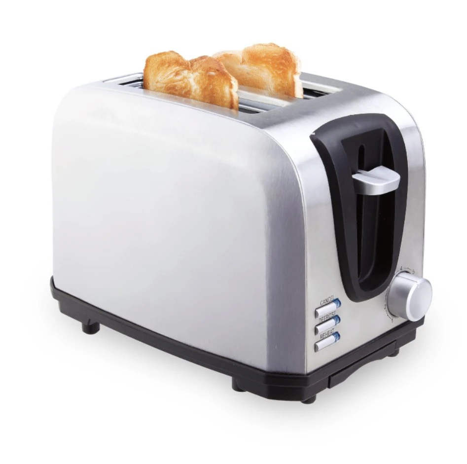 Factory Wholesale Price Brushed Stainless Steel Shell, 700W Power Multi-Function Defrost, Reheat, Cancel Bread Maker