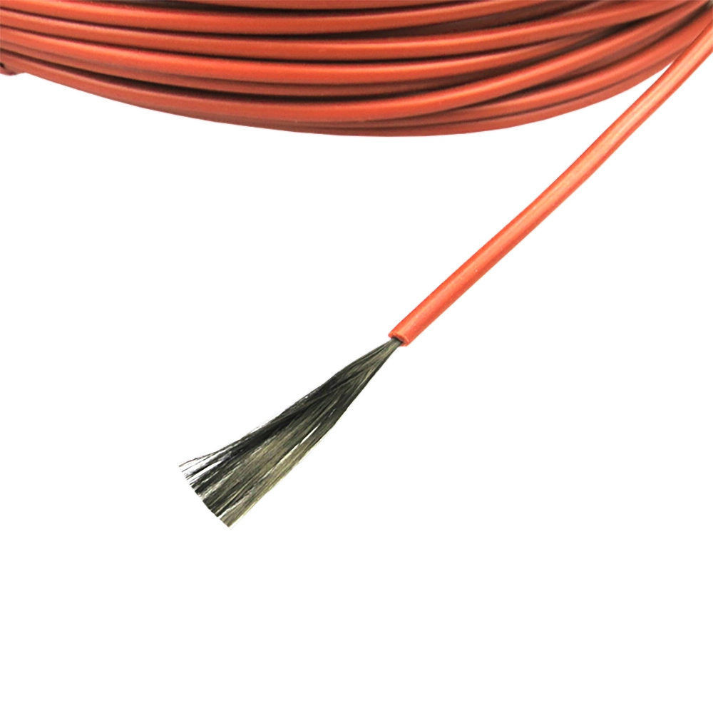 12K 33 Ohmios Cable de fibra de carbono calefacción infrarroja de alta eficiencia en el cable de calentamiento del suelo