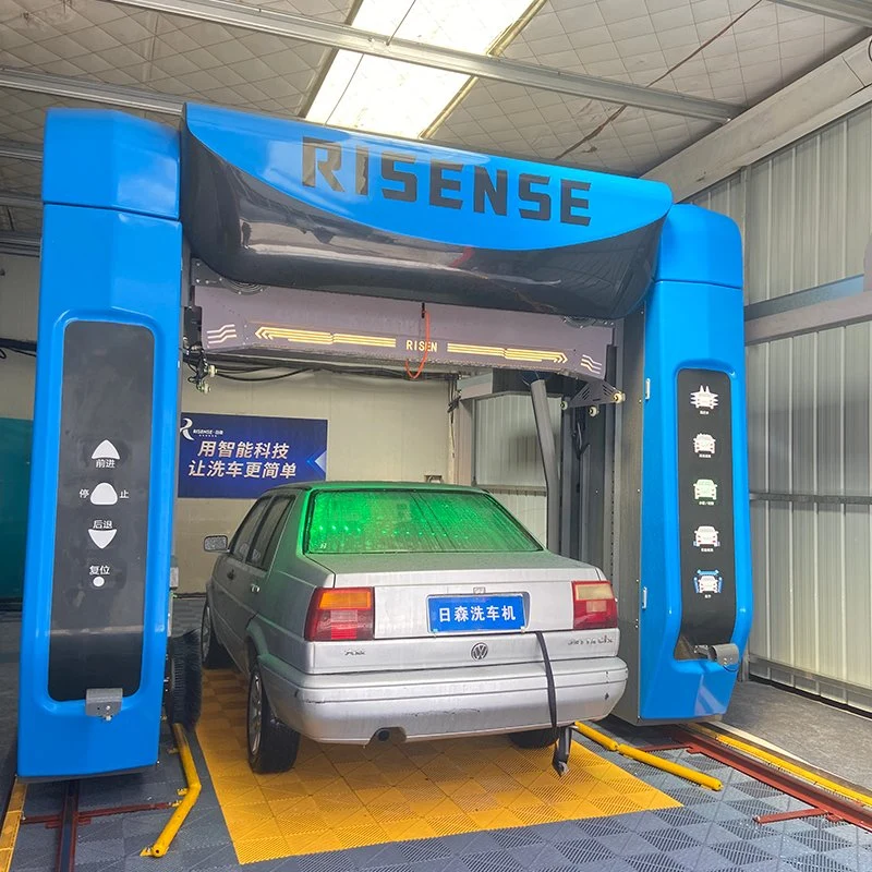 Risense double arm touch free full automatic hot cold car washing machine