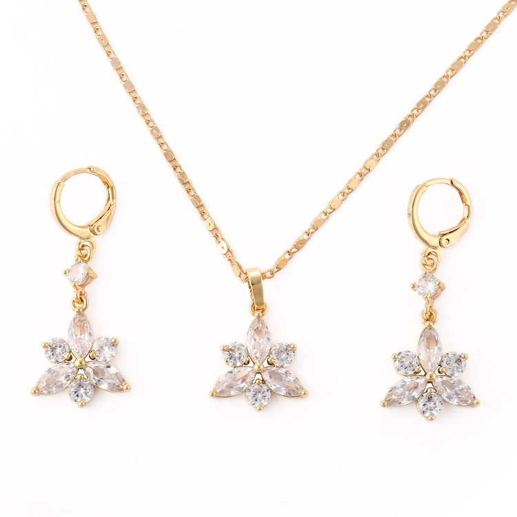 Fashion Accessories of 18K Gold Plated Necklace Sets Jewelry for Women
