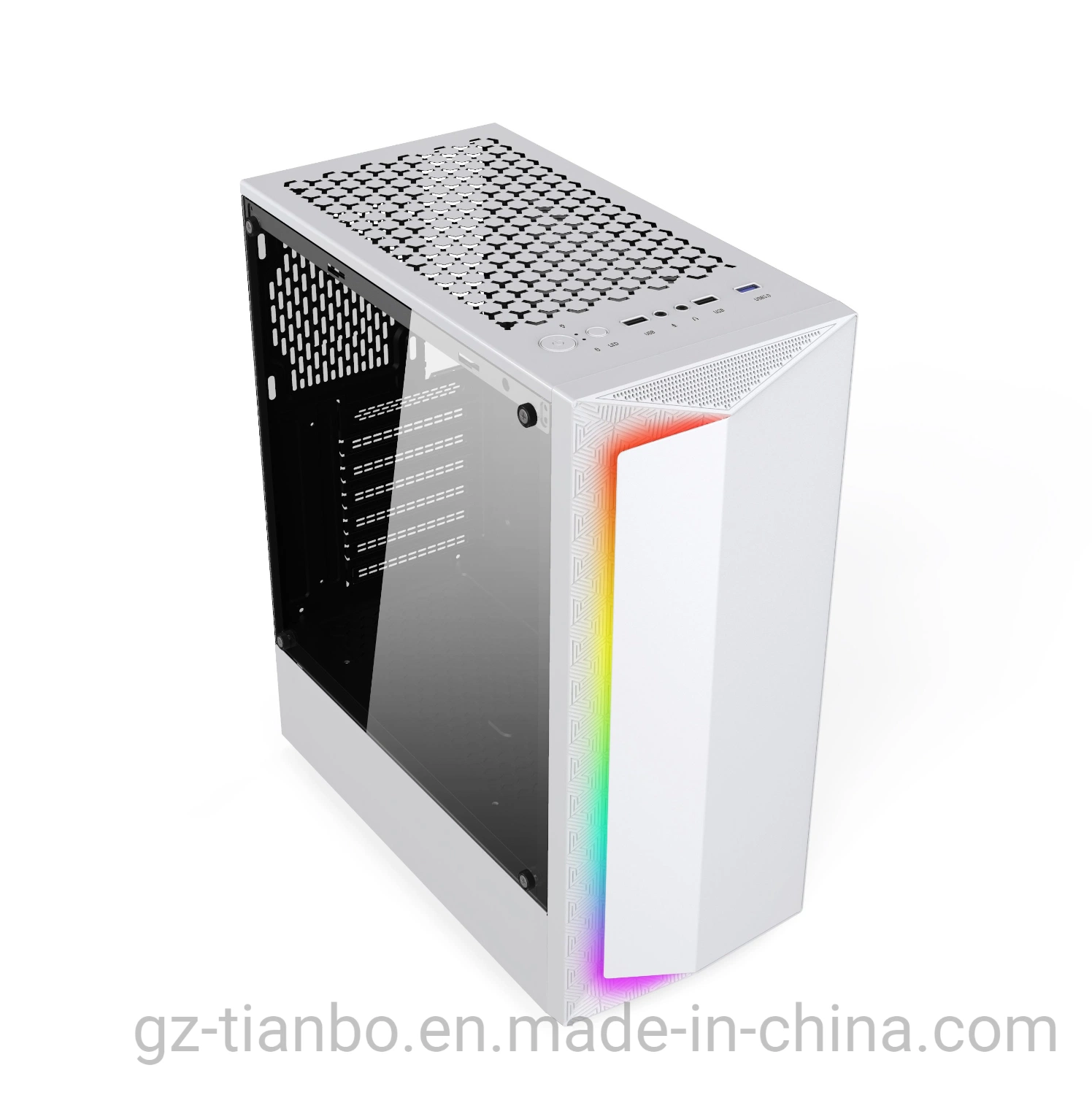 China Best Selling Hot Model RGB Fan ATX Desktop Computer Case for Gaming