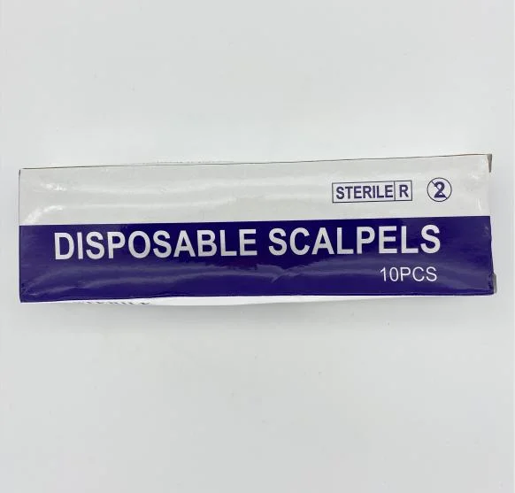 CE Marked Sterile Use Stainless Steel Blade Carbon Disposable Surgical Scalpel Blades