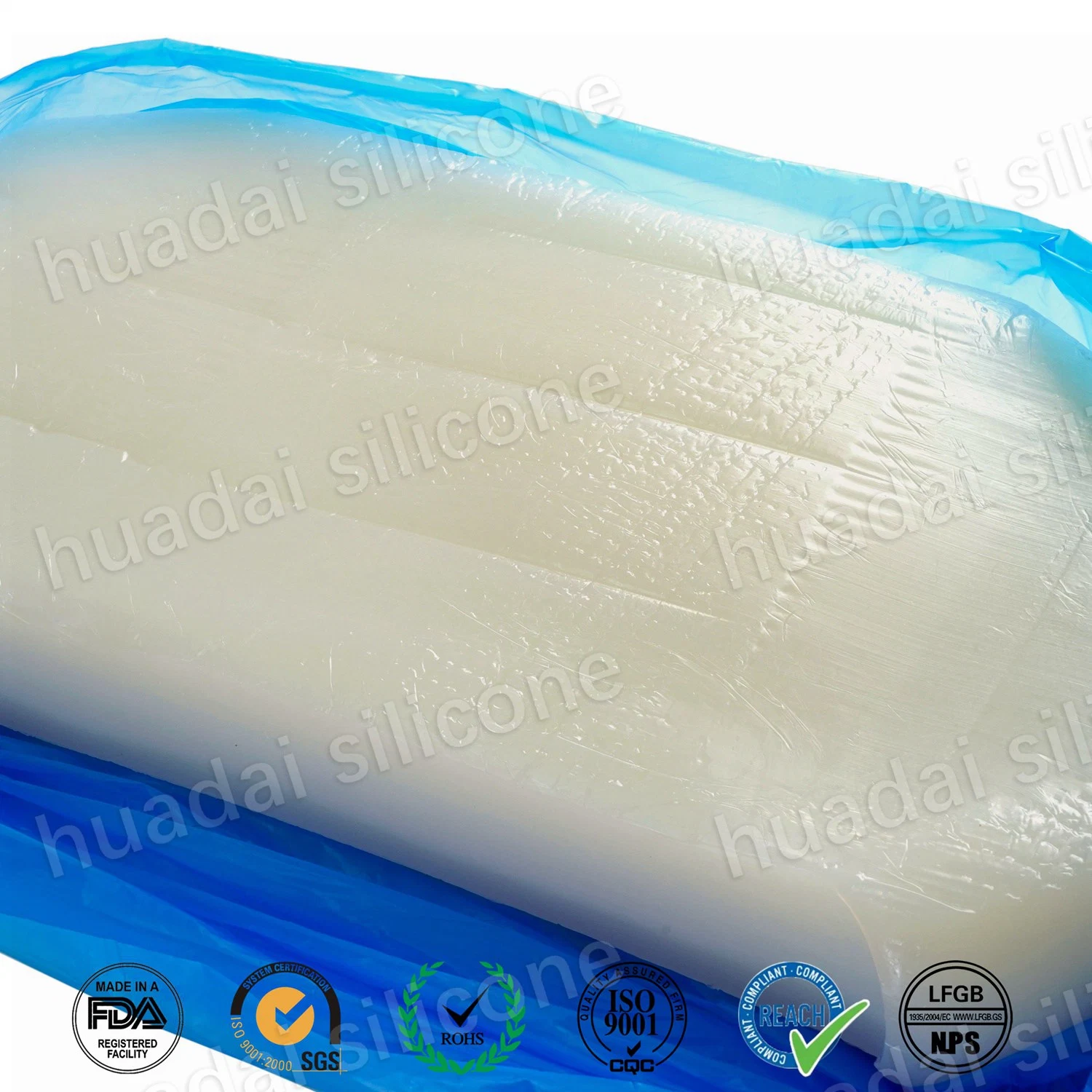 Manufacturer Directly Supply High Resilience Low Compression Constant Precipitated Huadai Htv Solid Silicone Rubber