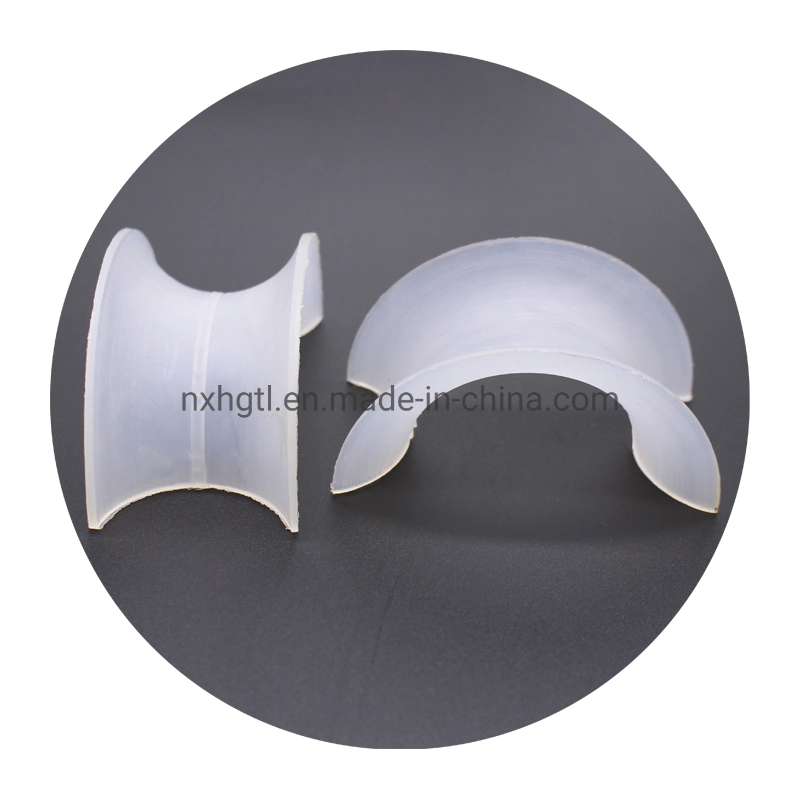 PP PE CPVC PVDF Rpp Regeneration Towers Plastic Intalox Saddle Ring