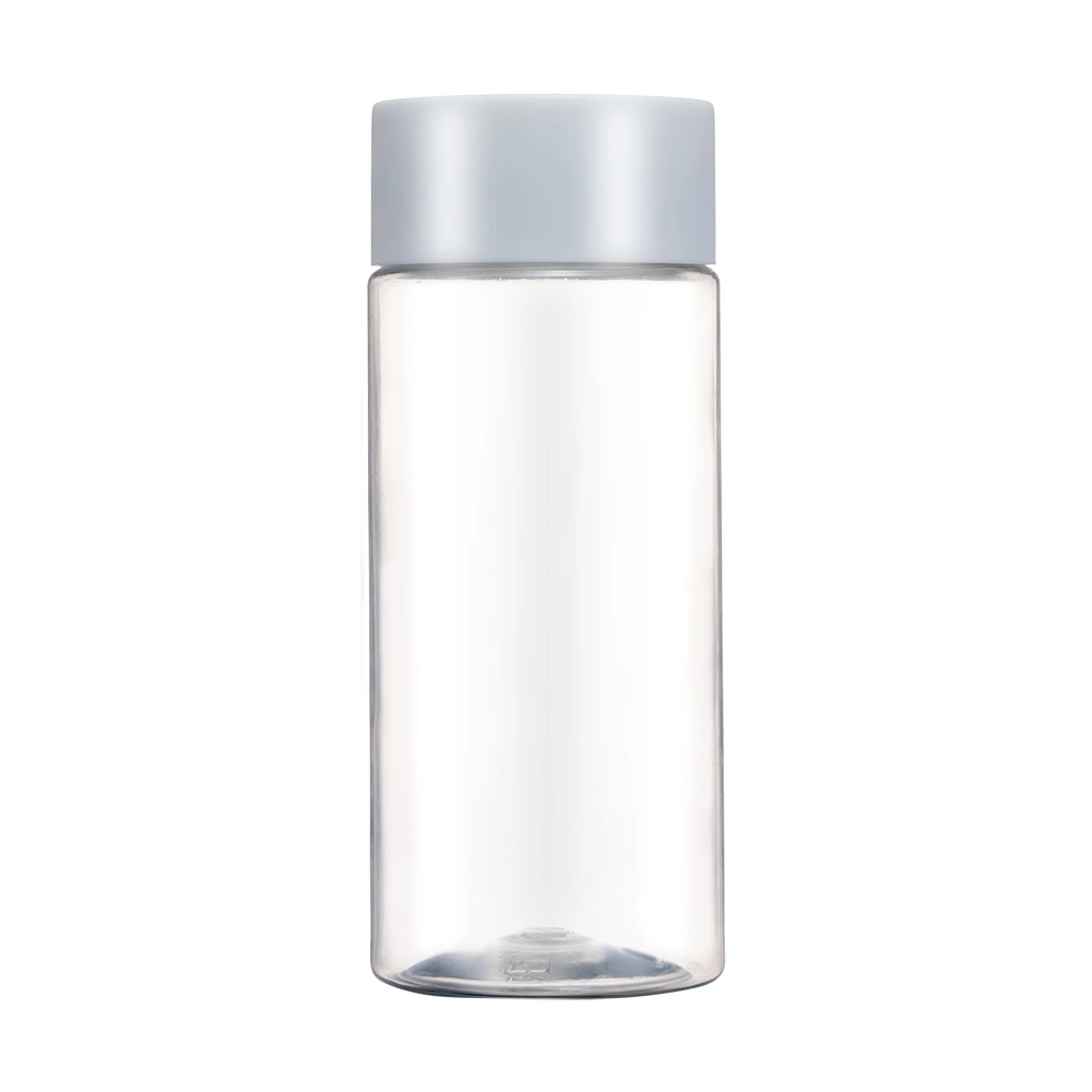 Wholesale Round Square Plastic Clear Mineral Water Bottle Juice Bottle Drink Pet Packaging Bottle with PP Cap