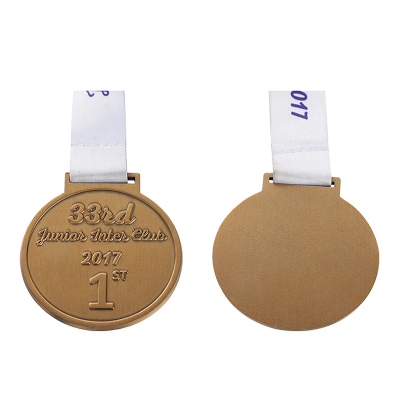 Heißer Verkauf Schwimmen Blank Zink-Legierung 3D Gold Award Marathon Running Custom Made Metal Trophäen und Medaillen Sportmedaille