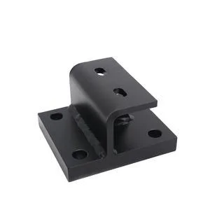 Factory Power Coated Black Painting Loched Bracket Steel Clamp Stanzen Für Licht