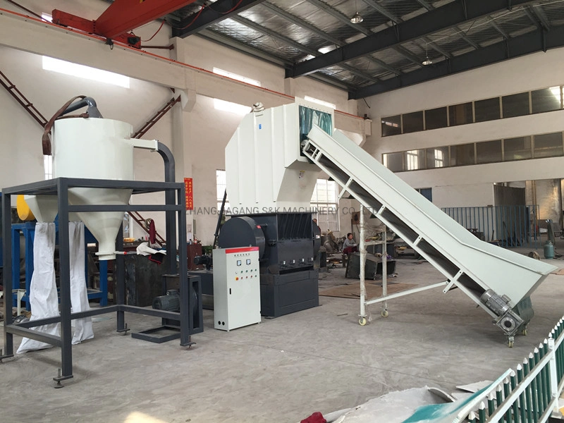 LDPE HDPE PP Film Bag Bottle Bale Breaker Shredder Crushing Washing Grinder Granule Making Machinery