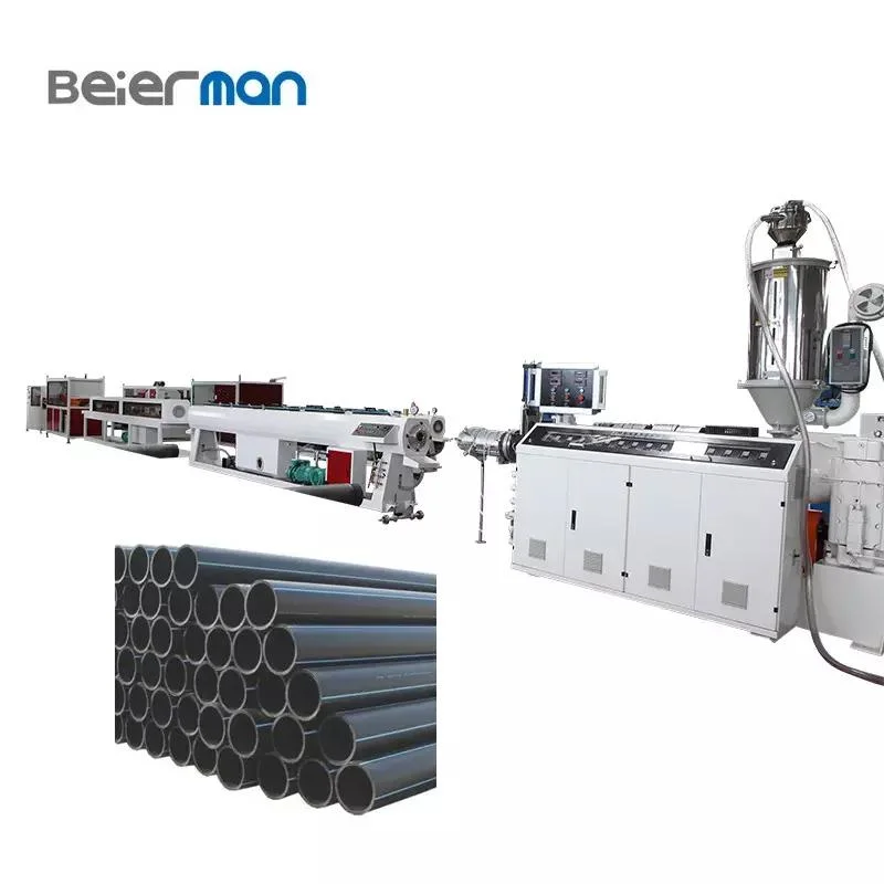 PE Pipe Making Machine Beierman PE Pipe Extruder Machine High Speed PE Pipe