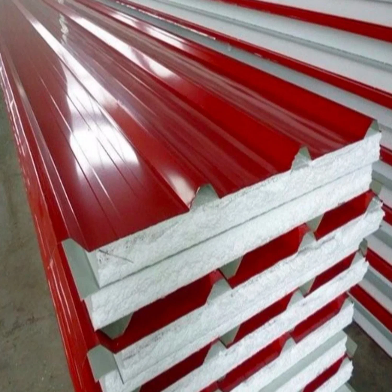 Building Materials for Cold Room/ Factory/ Warehouse/Freezer Wth Galvanized Surface Rockwool/ PU/PIR/EPS