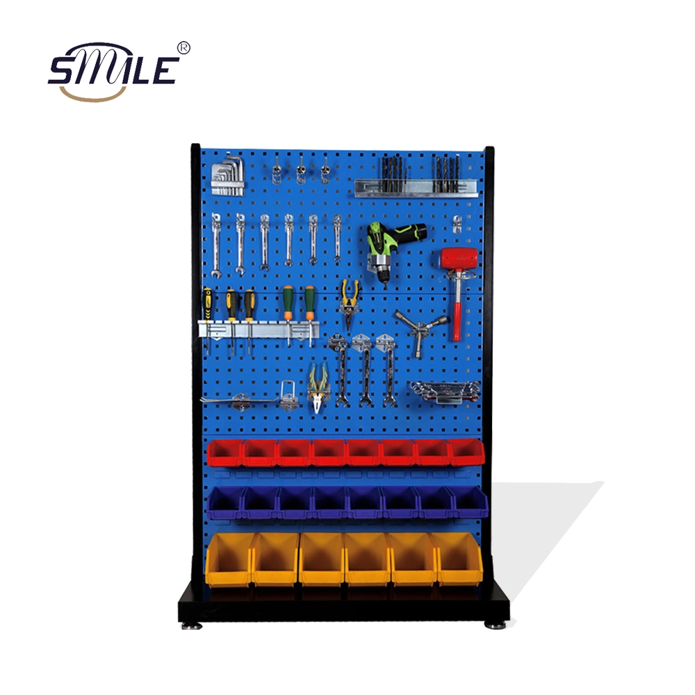 Paquete de Pegboard Metal sonrisa mostrar las extensiones de almacén de Rack de soporte de pantalla