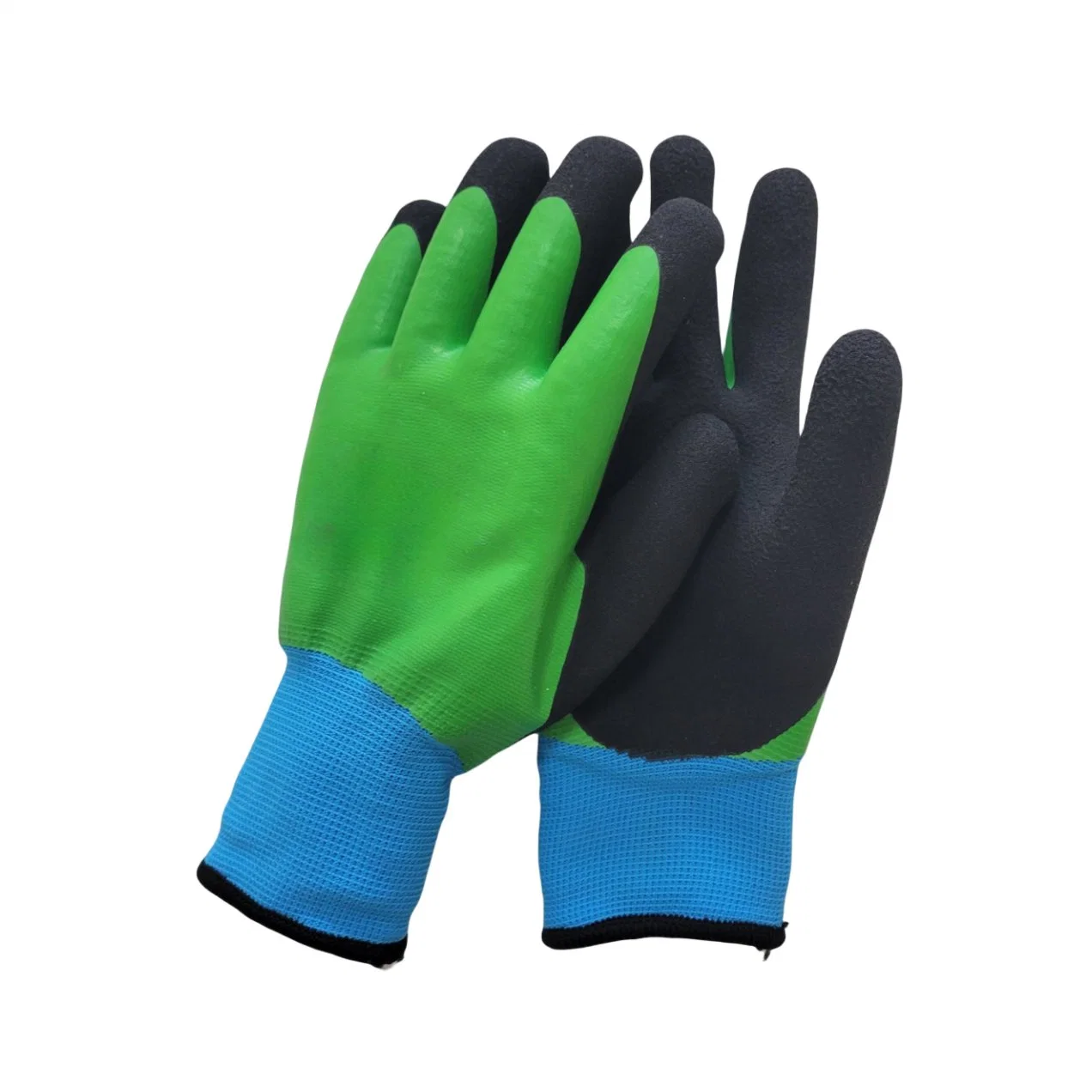 Double Liner Latex Foam Fully Coated Water-Proof Winter Work Glove Rubber Gloves