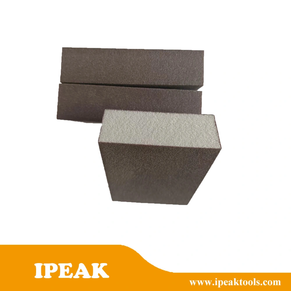 Factory Wholesale/Supplier P80 P60 Foam Sand Block Grinding Polishing Wall Sandpaper Four Sided Sanding Sponge Block