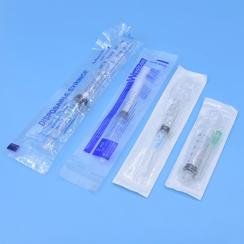 Disposable Medical Products Factory Manufacture 2ml 5ml 10ml 20ml 2-Part Disposable Sterile Luer Slip Insulin Syringes 1cc- 60cc with or Without Needle with CE