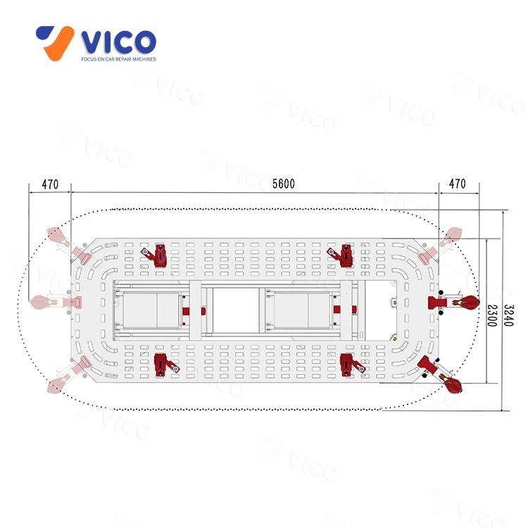 Vico Vehicle Body Frame Machine Rack Automotive Car