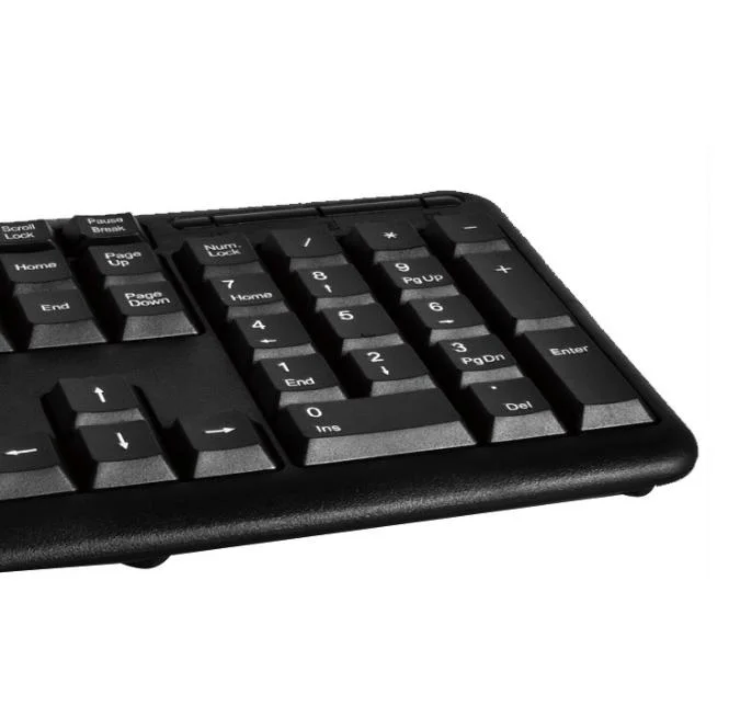 Simple Business Office Waterproof USB Wired Chocolate Keyboard