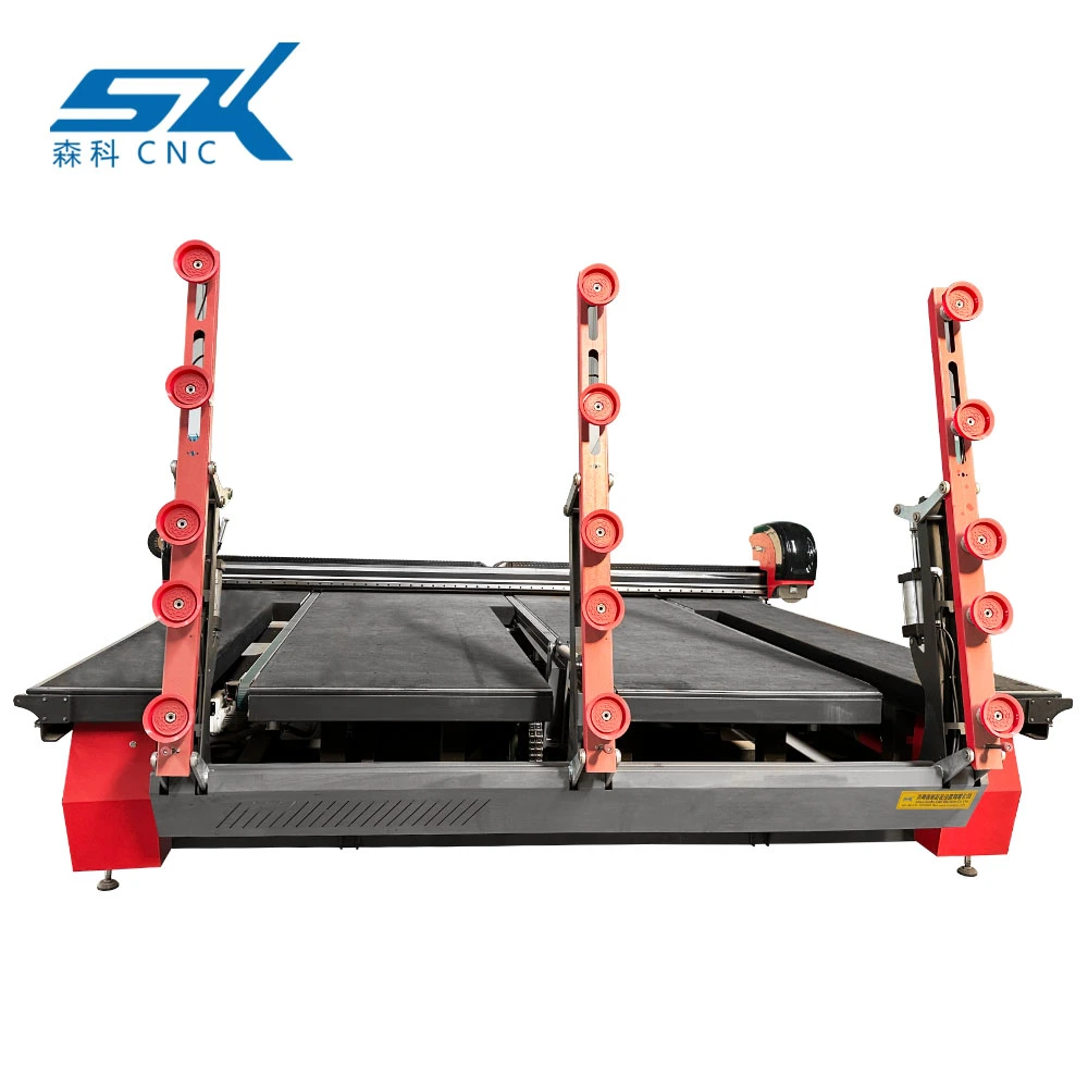 Computer Control CNC Manual Double Glazed Shaped Glass Mirror Laminated Breaking Loading Cutting Tilting Equipment Table