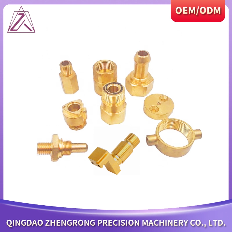 Custom Auto Brass Copper Stainless Steel Aluminum Plastic Precision Lathe/Turning/Milling/Drilling Spare Parts CNC Machining Metal Parts Brass Parts