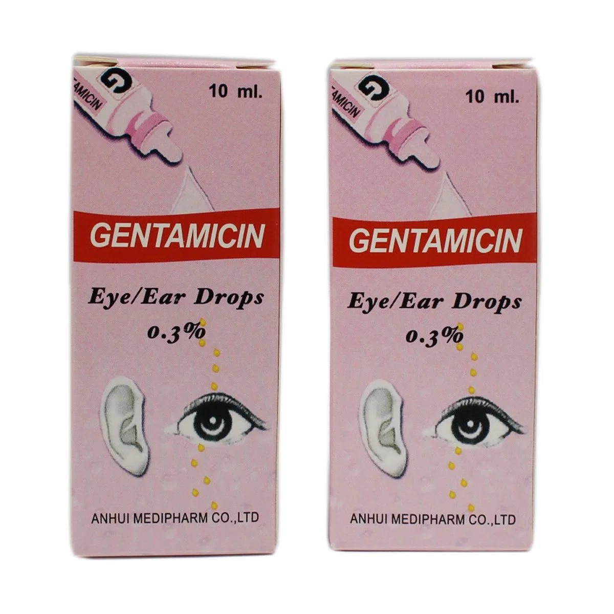 La gentamicina 0,3% de caída de la Oreja de ojos 10ml OEM