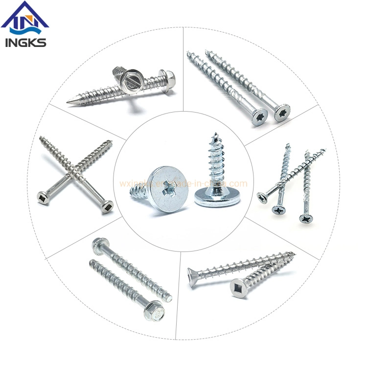 Ingks Supply Customized Indented and Slotted Hex Wafer Head Hi-Low Thread Wood Screws