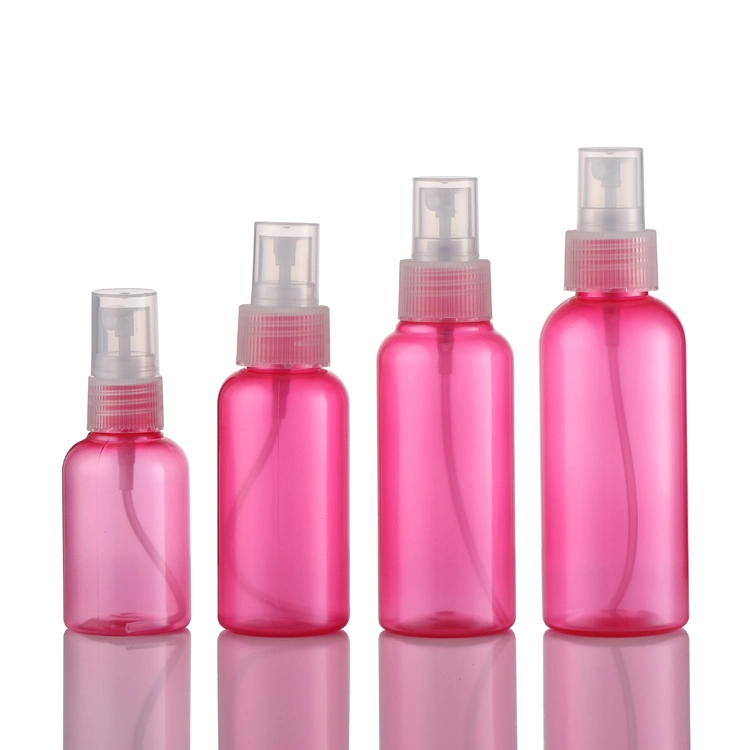 70ml Cylinder Shaped Red Plastic Pet Bottle