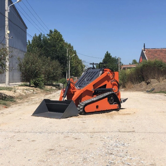 Small Mini Cheap Skid Steer Diesel Loader with Bucket Different Attachment Bagger