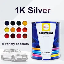 Popular Wholesale/Supplier Spray Acrylic Auto Paint Highly Metallic Car Paint Filre HS 1K Medium White Silver FM206