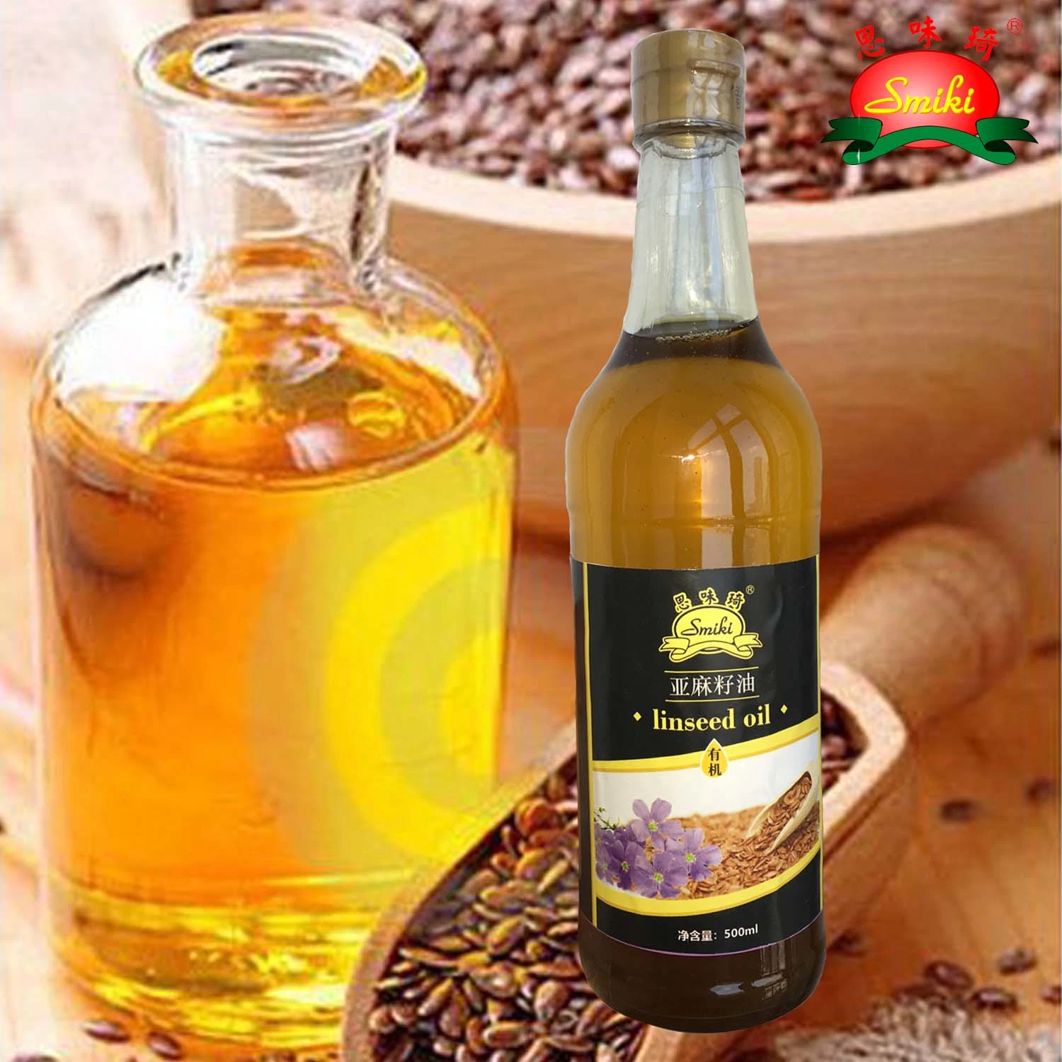 Kosher Refined Linseed Oil/Flaxeed Oil 500ml with Naturally Process & Vatamin for Cooking