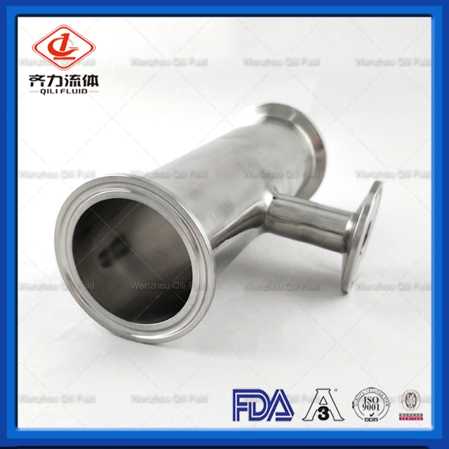 Food Grade Sanitary Stainless Steel Reducing Tee